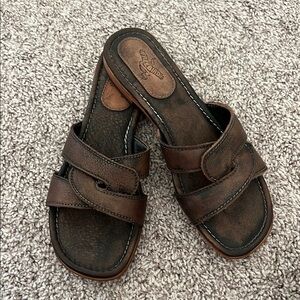 Freebird Sawyer Leather Slide Sandals
